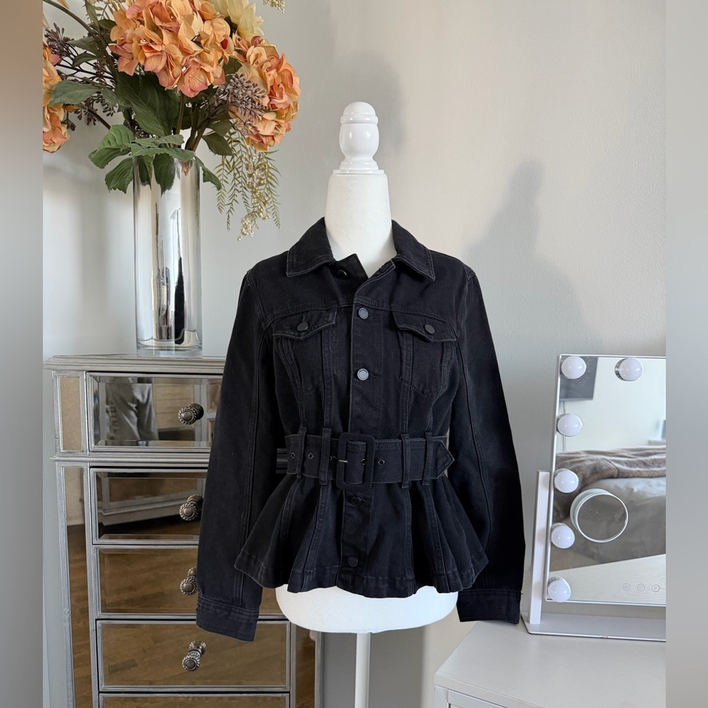 Blank NYC Black Denim Jacket